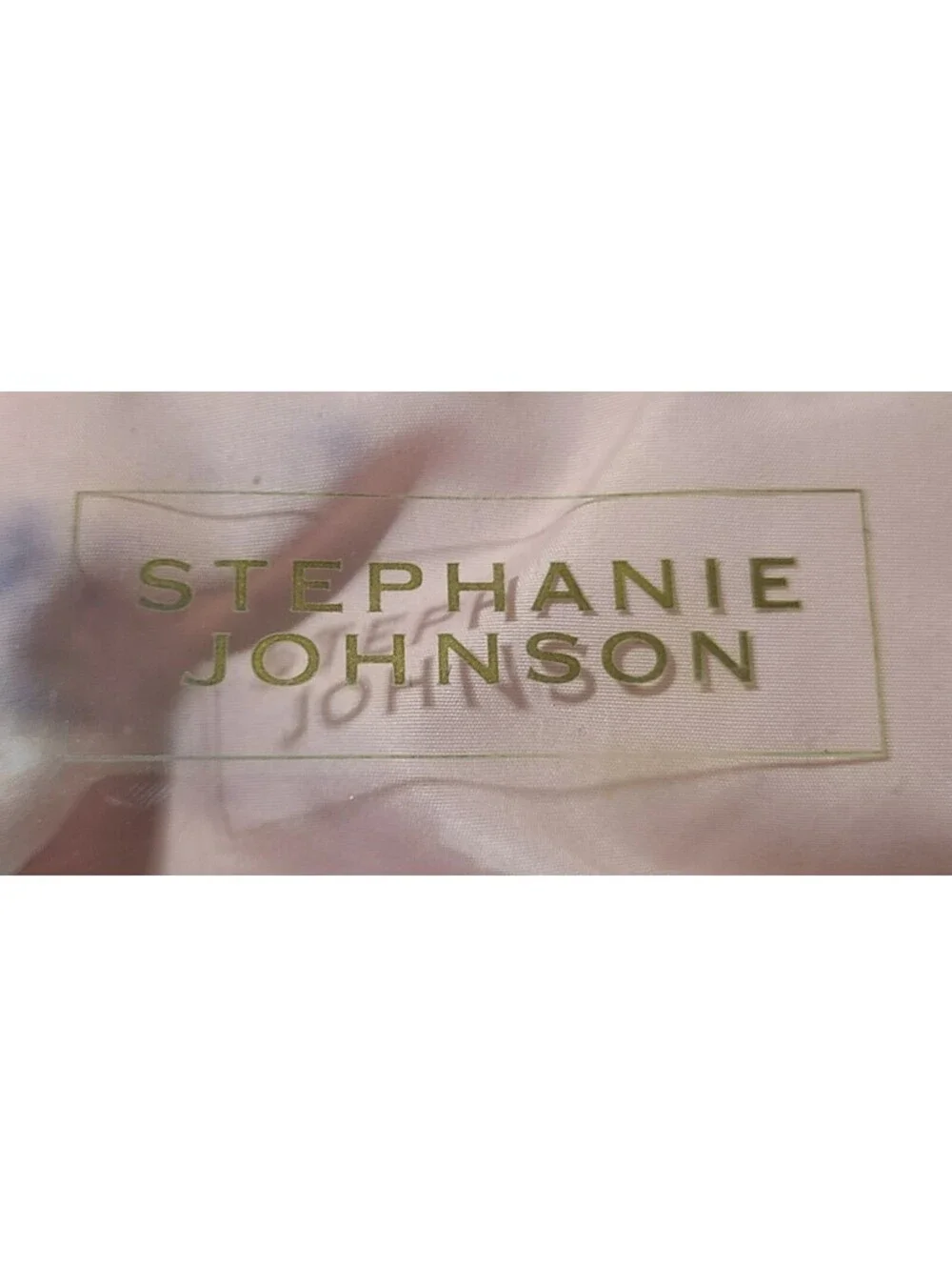 Stephanie Johnson Cosmetic Makeup Bag Womens Size Medium Gray Travel Storage EUC